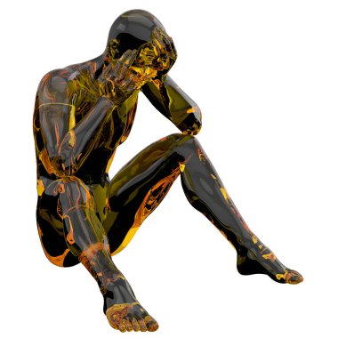 İnsan anatomisi 3d render illüstrasyon