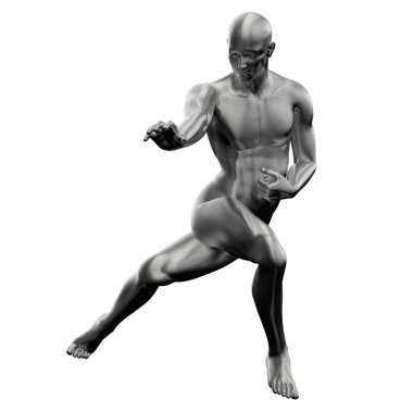 İskelet kemik anatomisi 3d render illüstrasyon