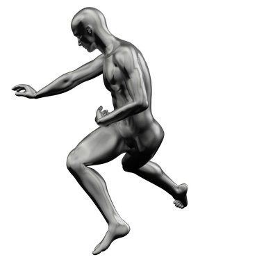 İskelet kemik anatomisi 3d render illüstrasyon