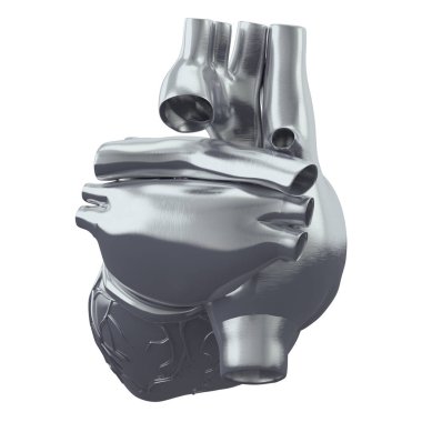 3D render illüstrasyon kalp