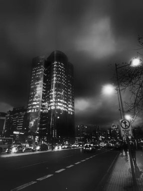 Las Condes Santiago de Chile, otobüs durağı.