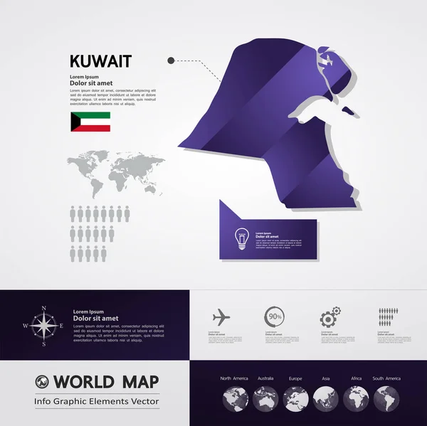 Векторная Иллюстрация Кувейта — стоковый вектор