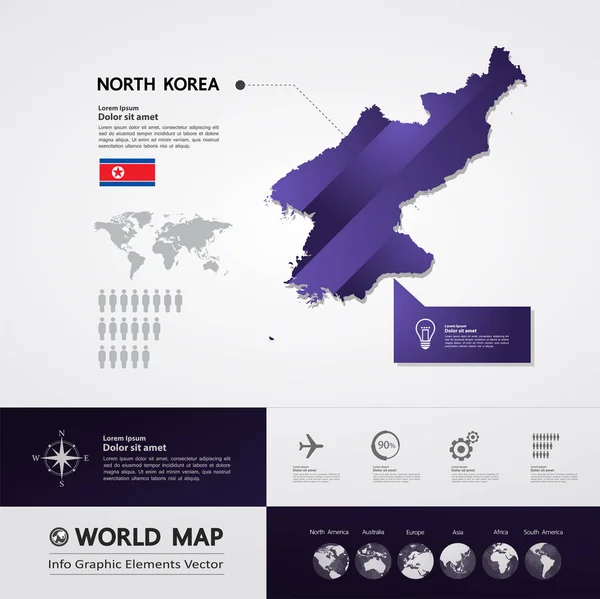 Векторная Иллюстрация Северной Кореи — стоковый вектор