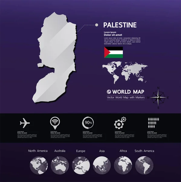 Векторная Иллюстрация Палестины — стоковый вектор