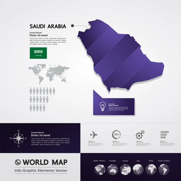 Векторная Иллюстрация Саудовской Аравии — стоковый вектор