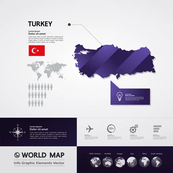 Векторная Иллюстрация Турции — стоковый вектор