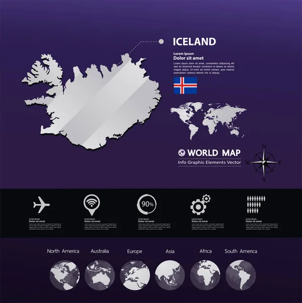 Векторная Иллюстрация Исландии — стоковый вектор