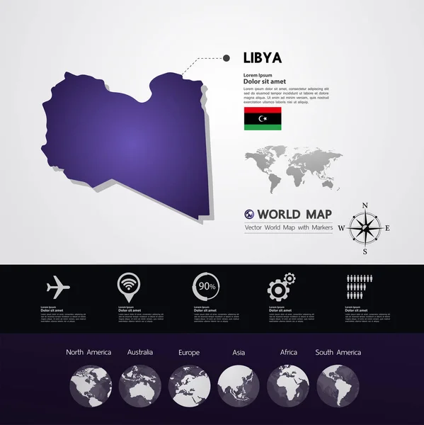 Векторная Иллюстрация Ливии — стоковый вектор