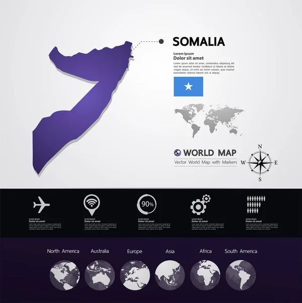 Векторная Иллюстрация Сомали — стоковый вектор