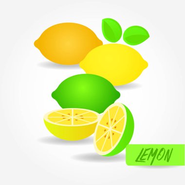 limon grand vektör çizim.