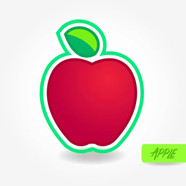 Äpple Grand Vektor Illustration — Stock vektor