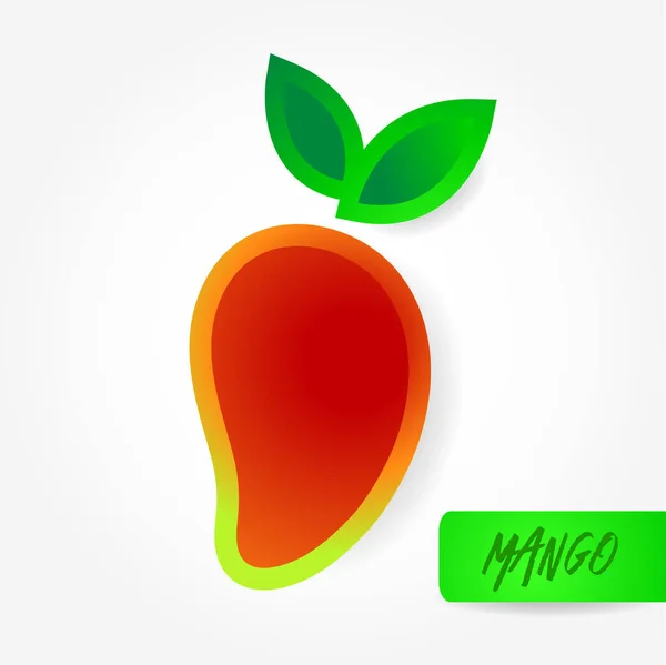 Mango Büyük Vektör Illüstrasyon — Stok Vektör