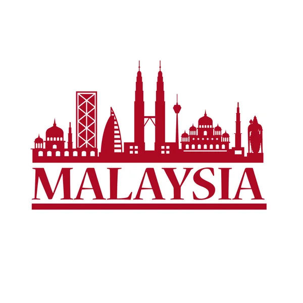 Векторная Иллюстрация Малайзии — стоковый вектор