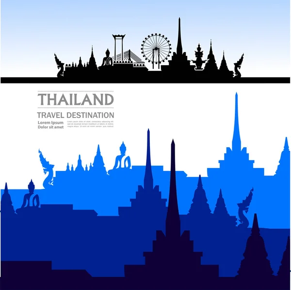 Thaimaa Matkakohde Vektori Kuva — vektorikuva