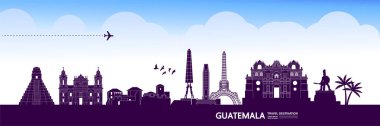 Guatemala travel destination grand vector illustration. clipart