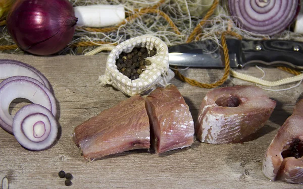 Peixe Saboroso Depois Uma Viagem Pesca Bem Sucedida — Fotografia de Stock