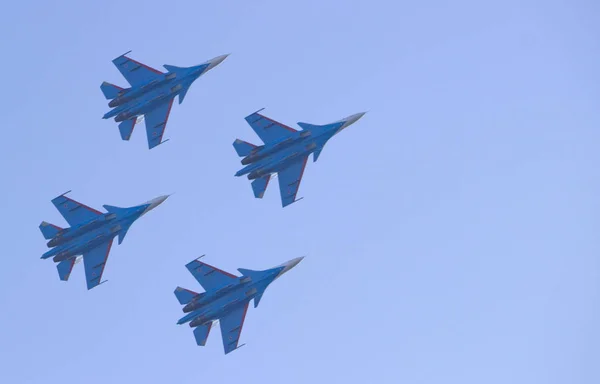 Rusland Krasnojarsk Oktober 2018 Toon Militaire Vliegtuigen — Stockfoto