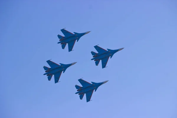 Litwa Kaunas Października 2018 Pokaż Militaria Samolot — Zdjęcie stockowe