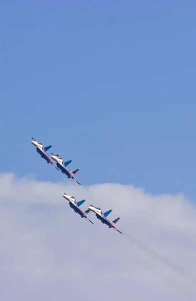 Russia Krasnoyarsk October 2018 Show Military Aircraft — Stock Photo, Image