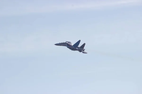 Litwa Kaunas Października 2018 Pokaż Militaria Samolot — Zdjęcie stockowe