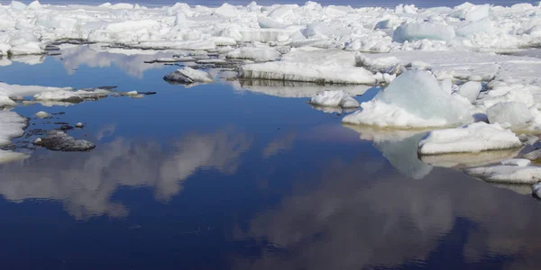 Printemps Est Arrivé Glace Fondra Bientôt Toute Nature Vivra — Photo