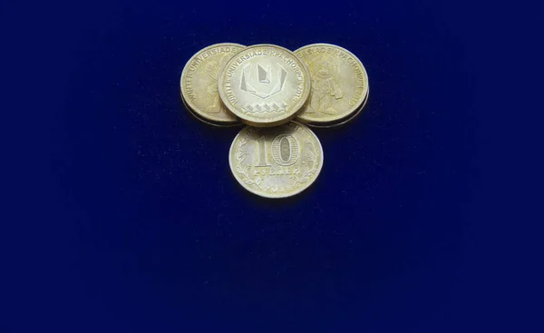 Münzen Mit Dem Emblem Der Universität — Stockfoto