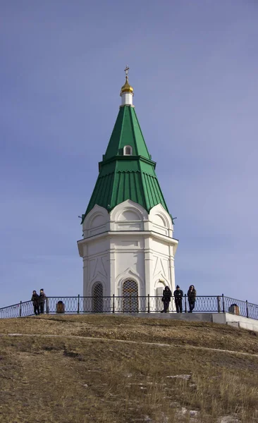 Ρωσία Κρασνογιάρσκ Φεβρουαρίου 2019 Russia Κρασνογιάρσκ Φεβρουάριος 2019 Chapel Κρασνογιάρσκ — Φωτογραφία Αρχείου