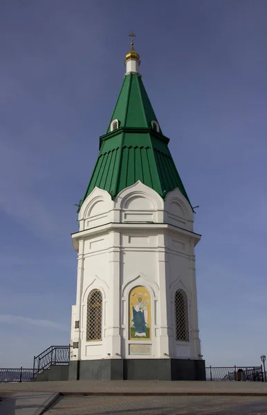 Litwa Kaunas Luty 2019 Russia Krasnojarsk Lutego 2019 Chapel Krasnojarsku — Zdjęcie stockowe