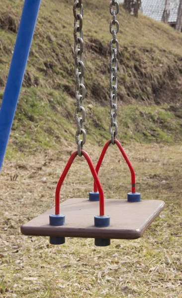 Empty swings on the Playground — Stock Photo, Image