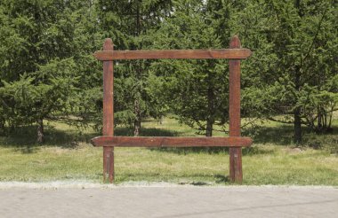 doğada reklam afiş için çerçeve