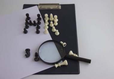 şekiller ve büyüteç. kavram yönetimi insan kaynakları İnsan Kaynakları ve işe alım.