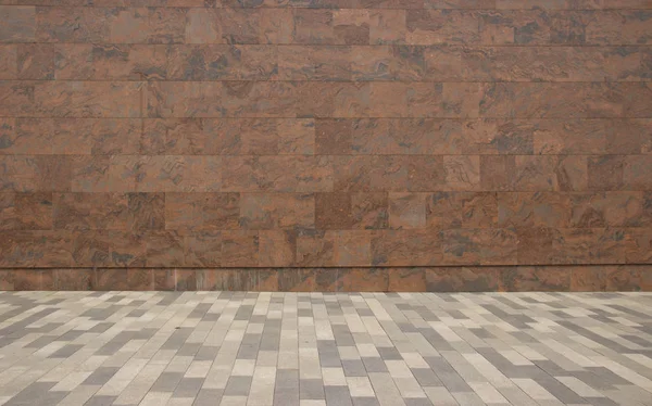 大理石のタイルの壁と舗装で作られた床 — ストック写真