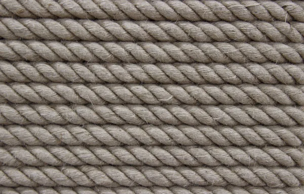 Fundo das cordas, um monte de cordas torcidas — Fotografia de Stock