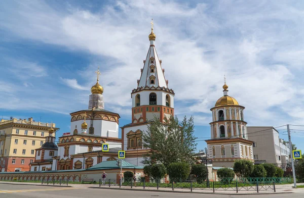 Russland Irkutsk August 2020 Die Dreikönigskathedrale Ist Eine Orthodoxe Kirche — Stockfoto
