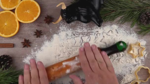 Préparation Friandises Festives Pour Noël Nouvel Taureau Comme Symbole Nouvelle — Video