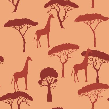 Savana hayvanlar ile Seamless Modeli