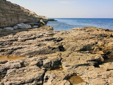 Karadeniz 'in Rocky Sahili.