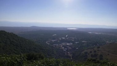 İsrail Golan Tepeleri ile manzara