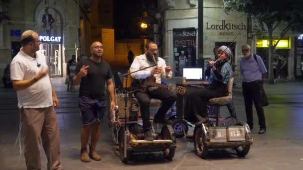 Noite Jerusalém Israel — Vídeo de Stock