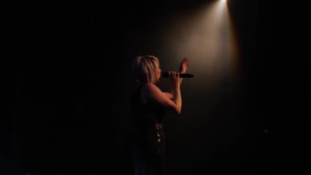 Concerto no palco do teatro — Vídeo de Stock