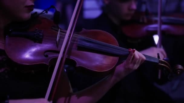 Concerto sul palco del teatro — Video Stock