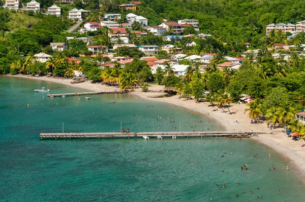 Anse Ane Martinica Agosto 2019 Vista Superior Praia Anse Ane — Fotografia de Stock