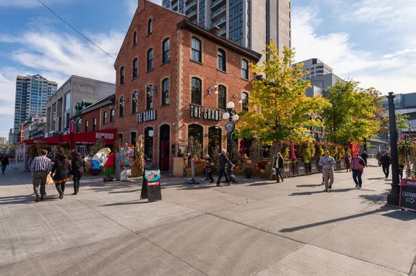 Ottawa Octubre 2019 Gente Caminando Por Calle William Cerca Byward —  Fotos de Stock