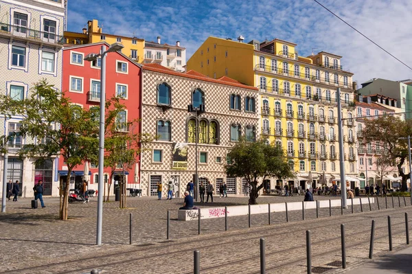 Lisbona Portogallo Marzo 2020 Casa Dos Bicos Museo Letterario — Foto Stock