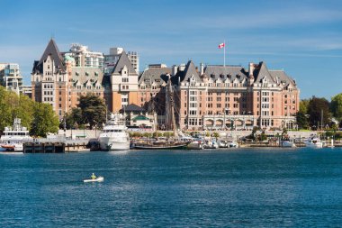Victoria, British Columbia, Kanada - 11 Eylül 2017 Fairmont İmparatoriçe Oteli