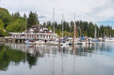 Vancouver, British Columbia, Kanada - 12 Eylül 2017: Stanley Park 'taki Vancouver Kürek Kulübü