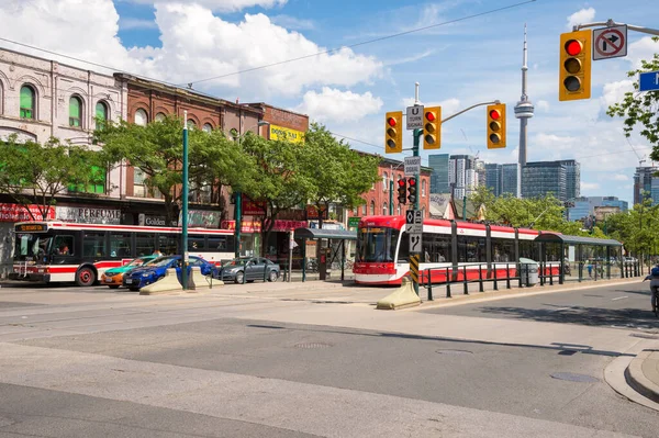 Toronto Canadá Julio 2016 Toronto Sistema Tranvías Operado Por Toronto —  Fotos de Stock