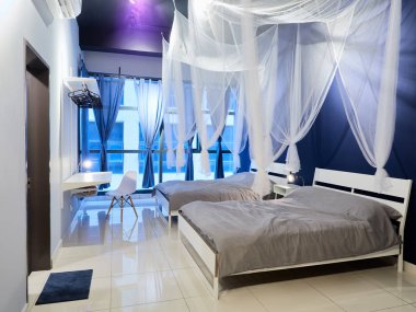 Yatak odasında bir modern daire