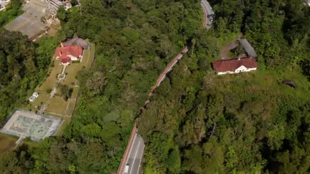 Una vista aérea de Cameron Highlands, Malasia — Vídeos de Stock