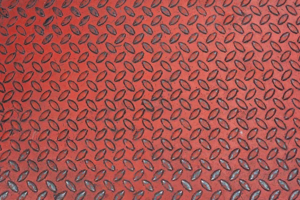 Красный Металл Рисунок Плиты Которые Используют Закрыть Тротуар — стоковое фото